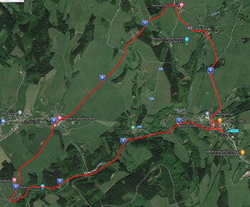 Trať závodu na 10 Km